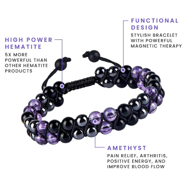 Metaphy DoubleAmethyst gyöngyös karkötő