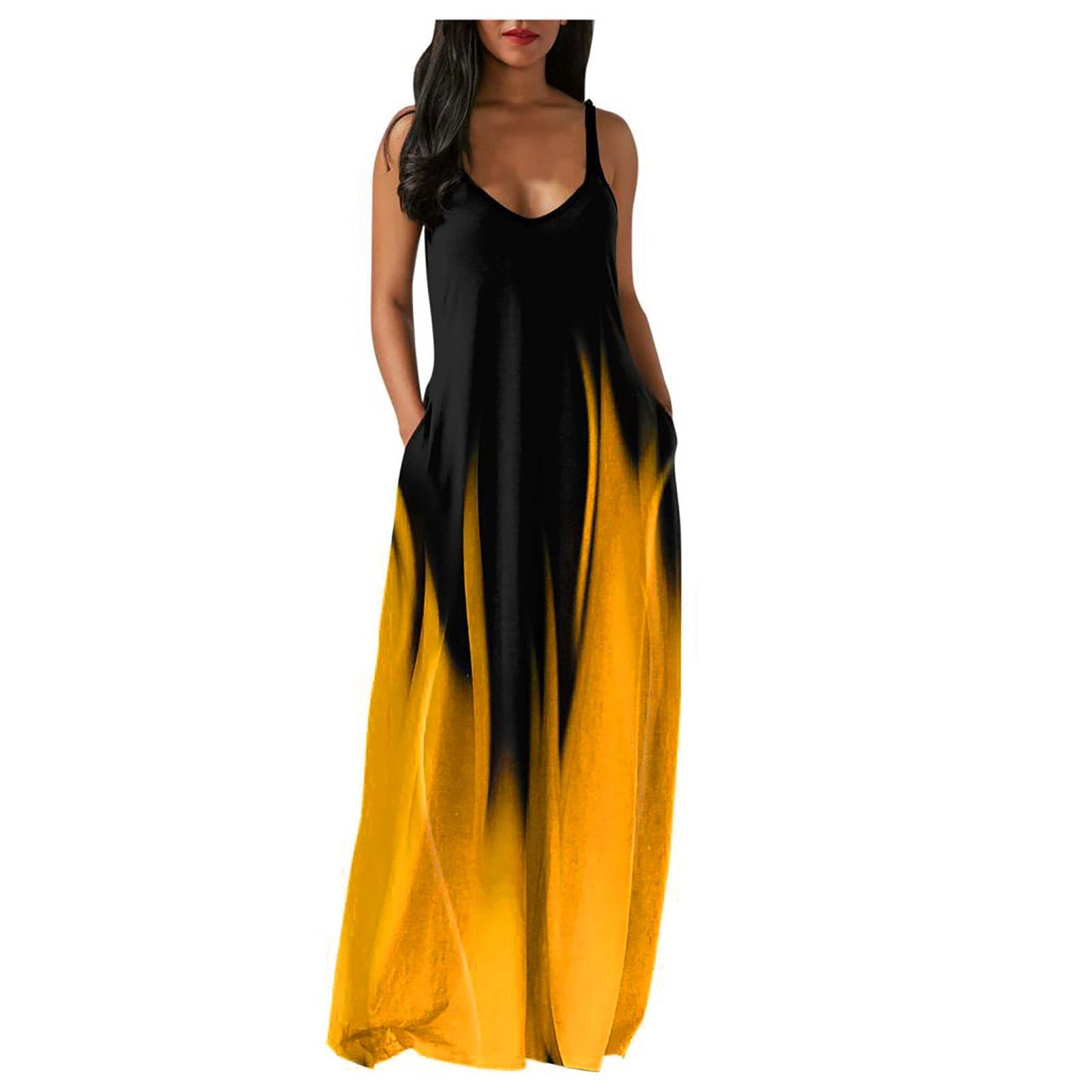 Új 2022-es Gradient Print Sling nyári ruha