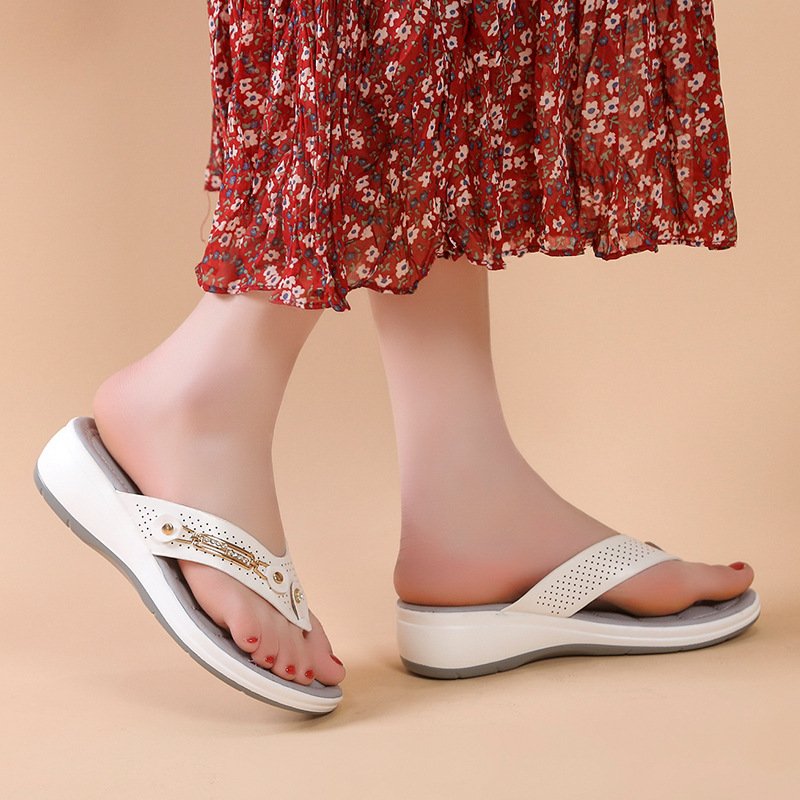 Női ívtámasz puha párna Flip Flops tanga szandál papucs