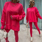 Kényelmes oversize pulóver és leggings szett