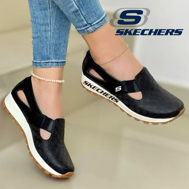 Új Skechers 2025 női cipő, kényelmes, tépőzáras, alkalmas tavaszi és nyári viseletre.