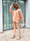 Kényelmes oversize pulóver és leggings szett
