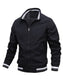 Férfi sport divat Slim Fit állógallérral vízálló cipzáras bomber dzseki