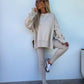 Kényelmes oversize pulóver és leggings szett