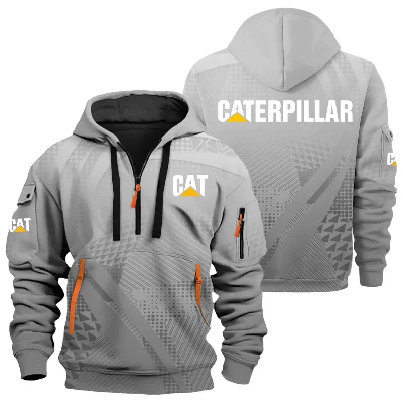Új férfi GORE-TEX kapucnis pulóver a CAT-től – meleg, vízálló, kültéri, praktikus