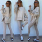 Kényelmes oversize pulóver és leggings szett