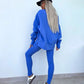 Kényelmes oversize pulóver és leggings szett