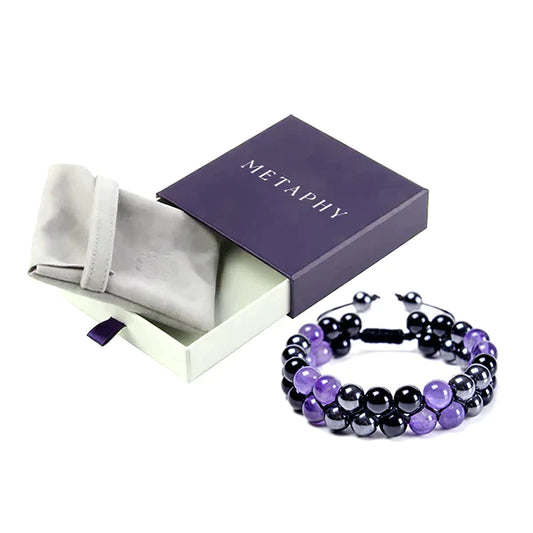 Metaphy DoubleAmethyst gyöngyös karkötő