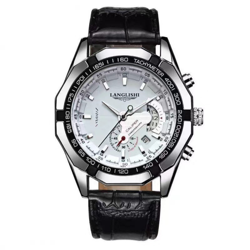 FASHION-WATCH Új, vízálló, ragyogó férfi karóra